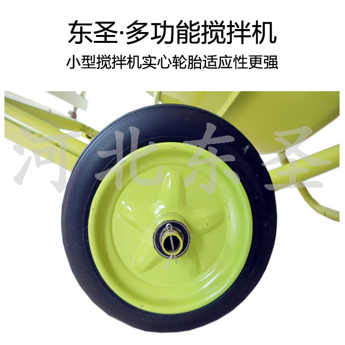 沙灰小型攪拌機(jī)行走車輪細(xì)節(jié)大圖--河北東圣吊索具制造有限公司--小型攪拌機(jī)|石材夾具|液壓堆高車|手動叉車